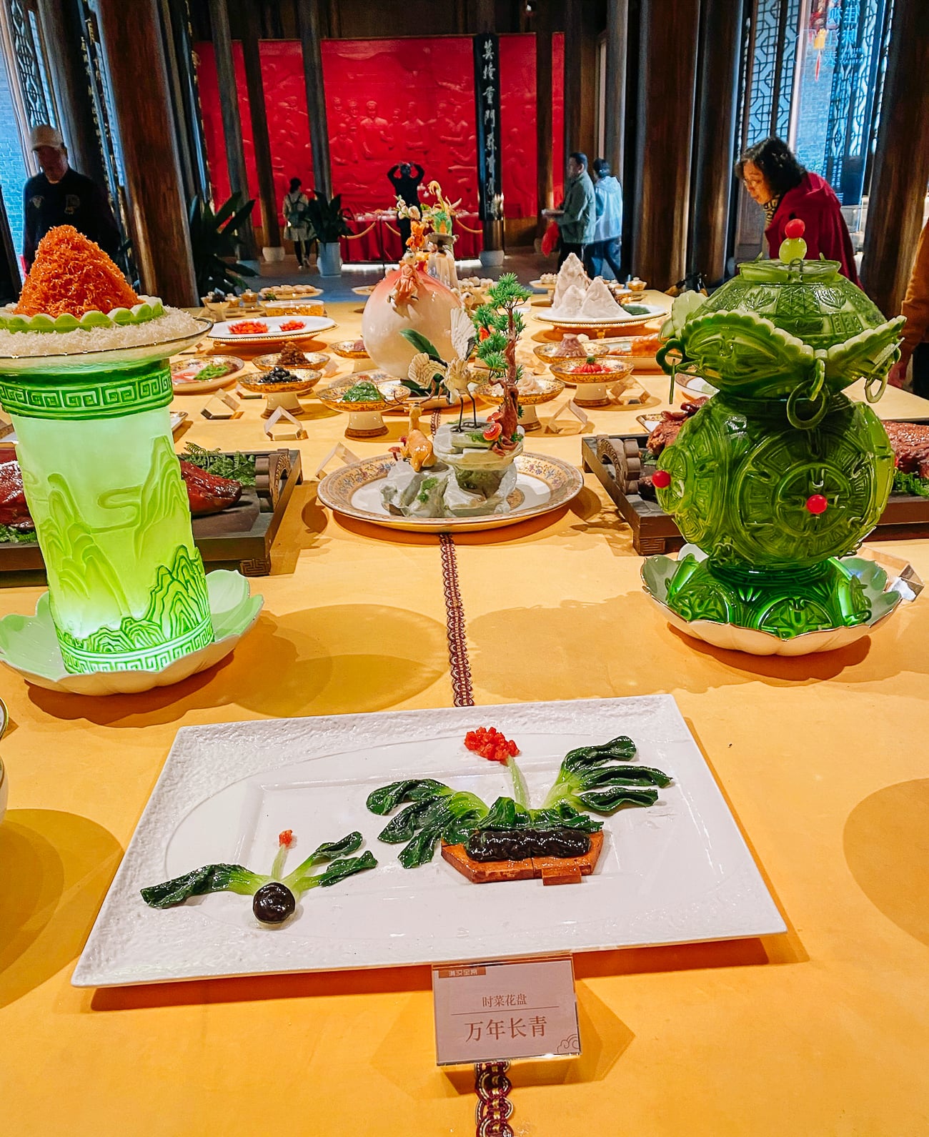 Plastic Food Displays at Chinese Museum of Huaiyang Cuisine