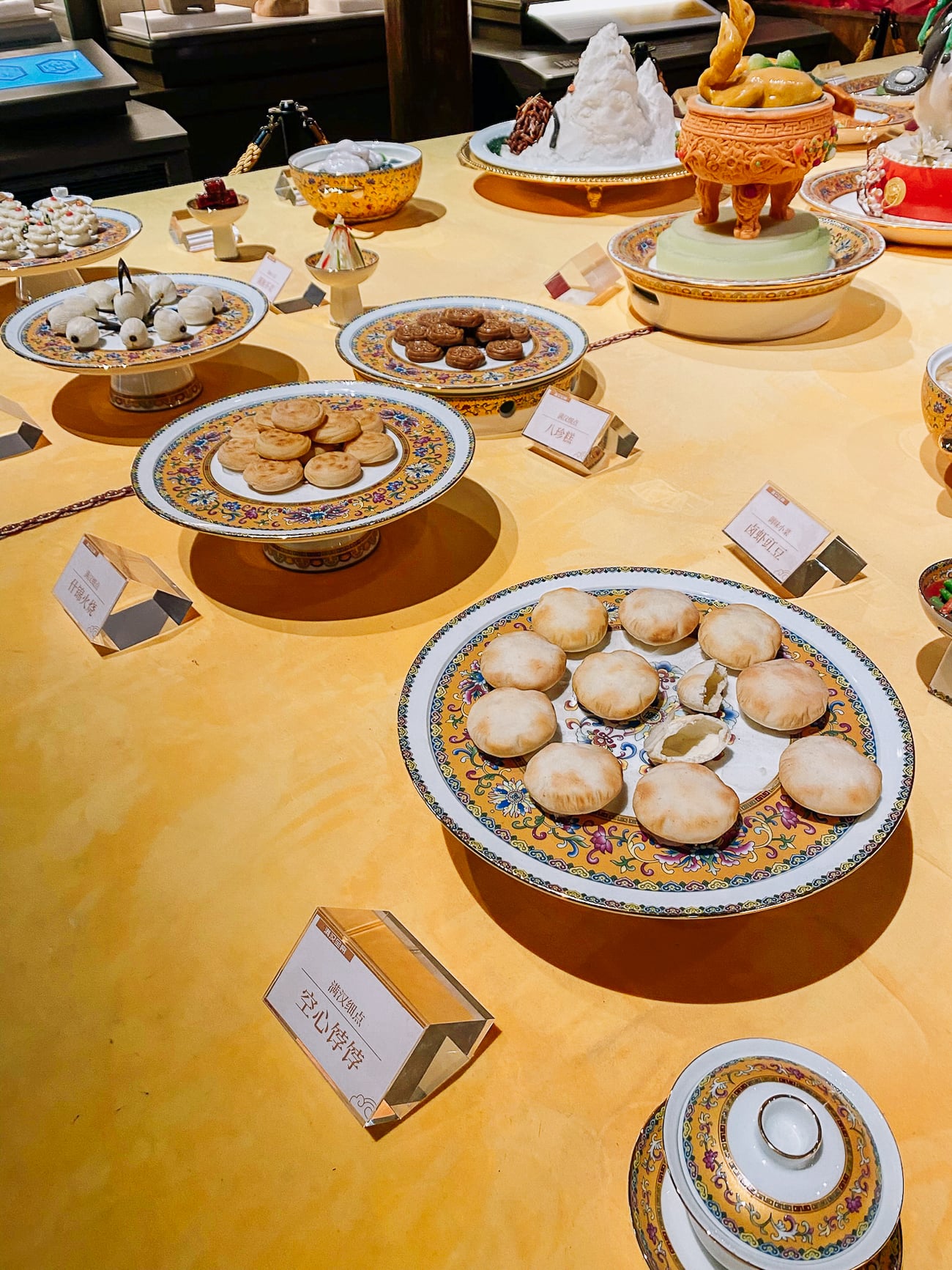 Dishes on display at Chinese Museum of Huaiyang Cuisine
