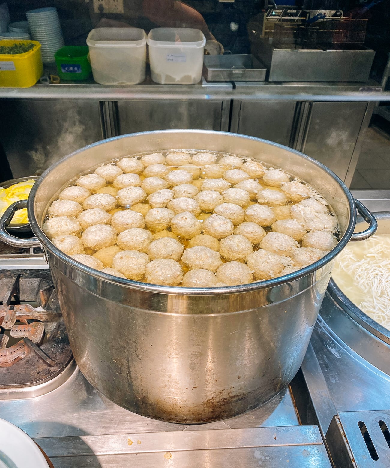 Lion's Head Meatballs in clear broth