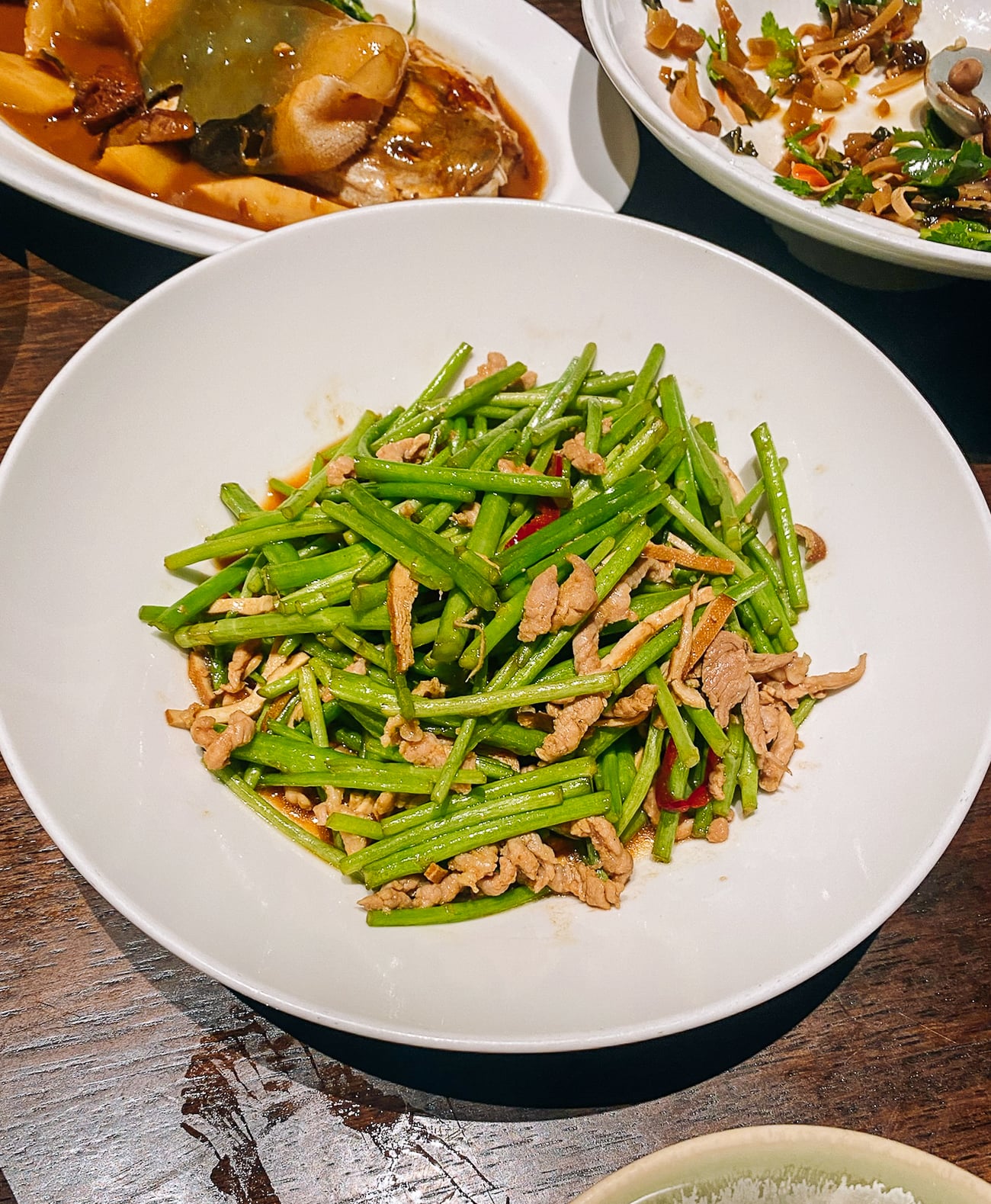 lu hao stir-fried with pork