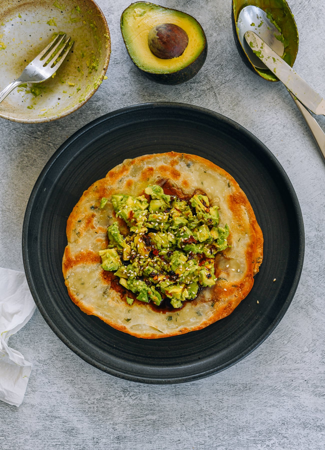 Avocado Scallion Pancake
