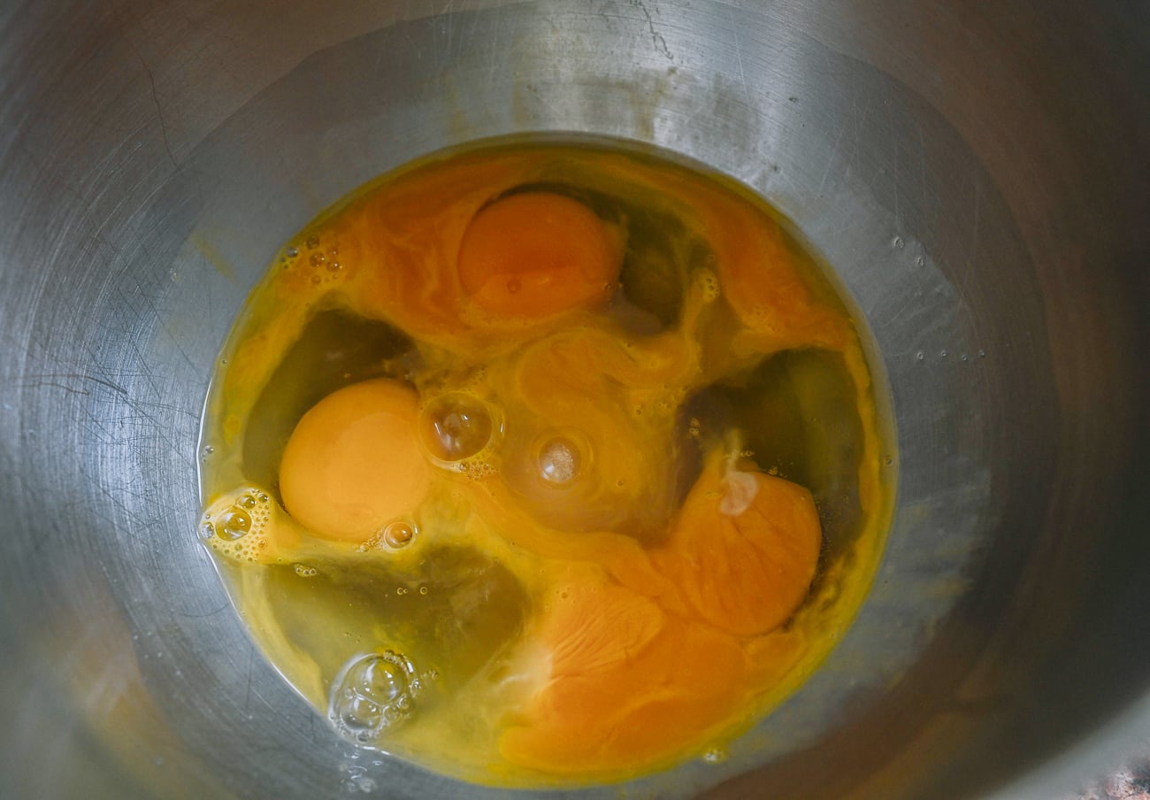 eggs in stand mixer