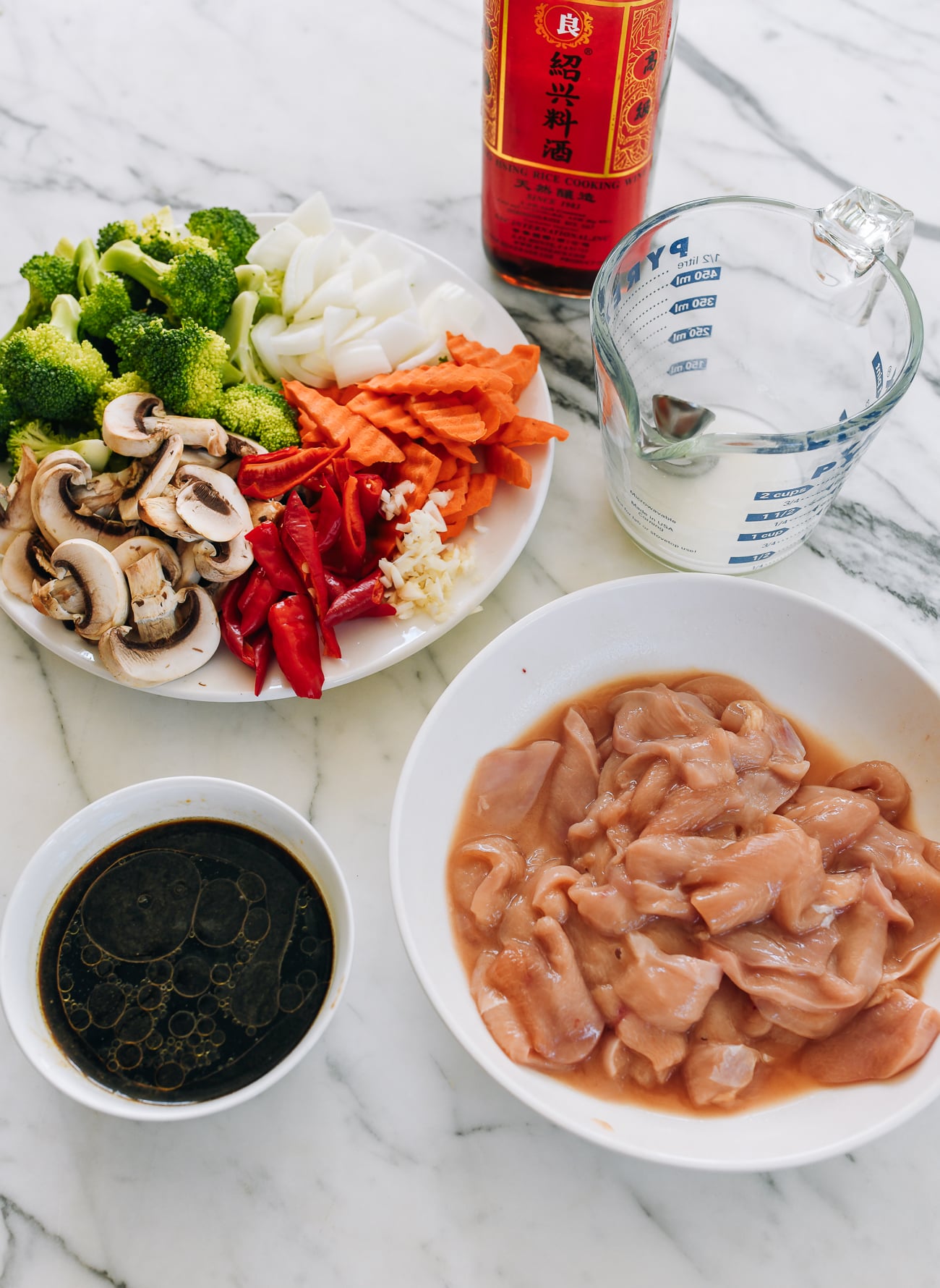 ingredients for chicken with mixed vegetables recipe