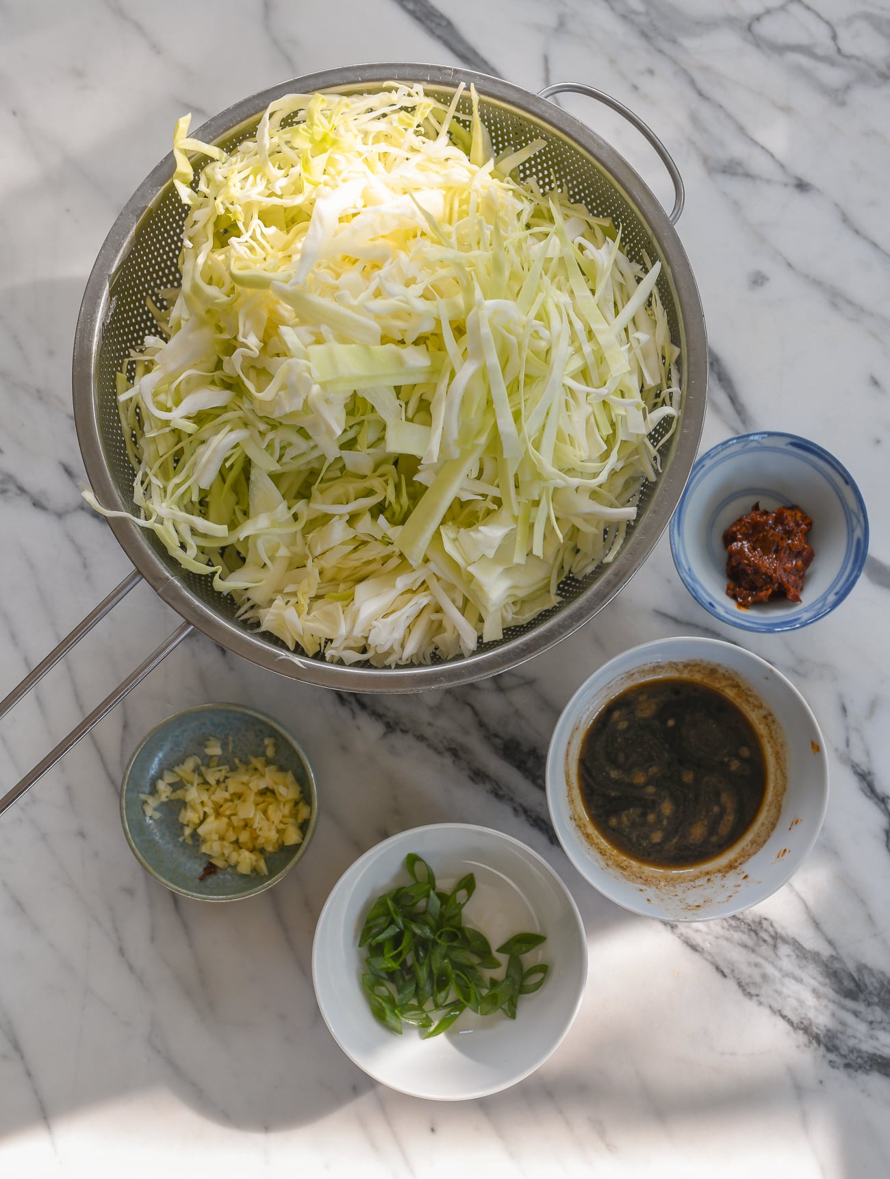 cabbage stir-fry ingredients
