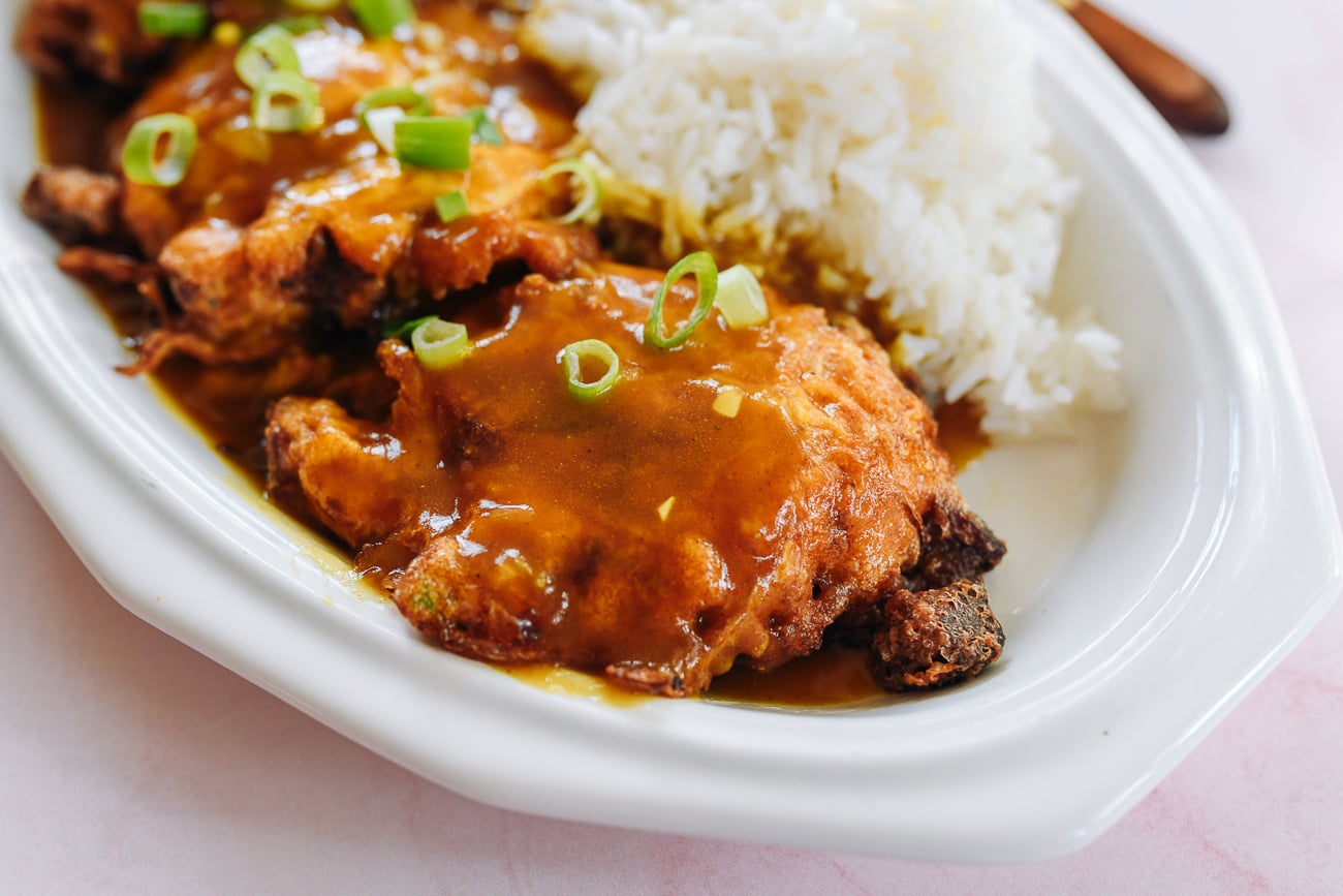 roast pork egg foo young recipe