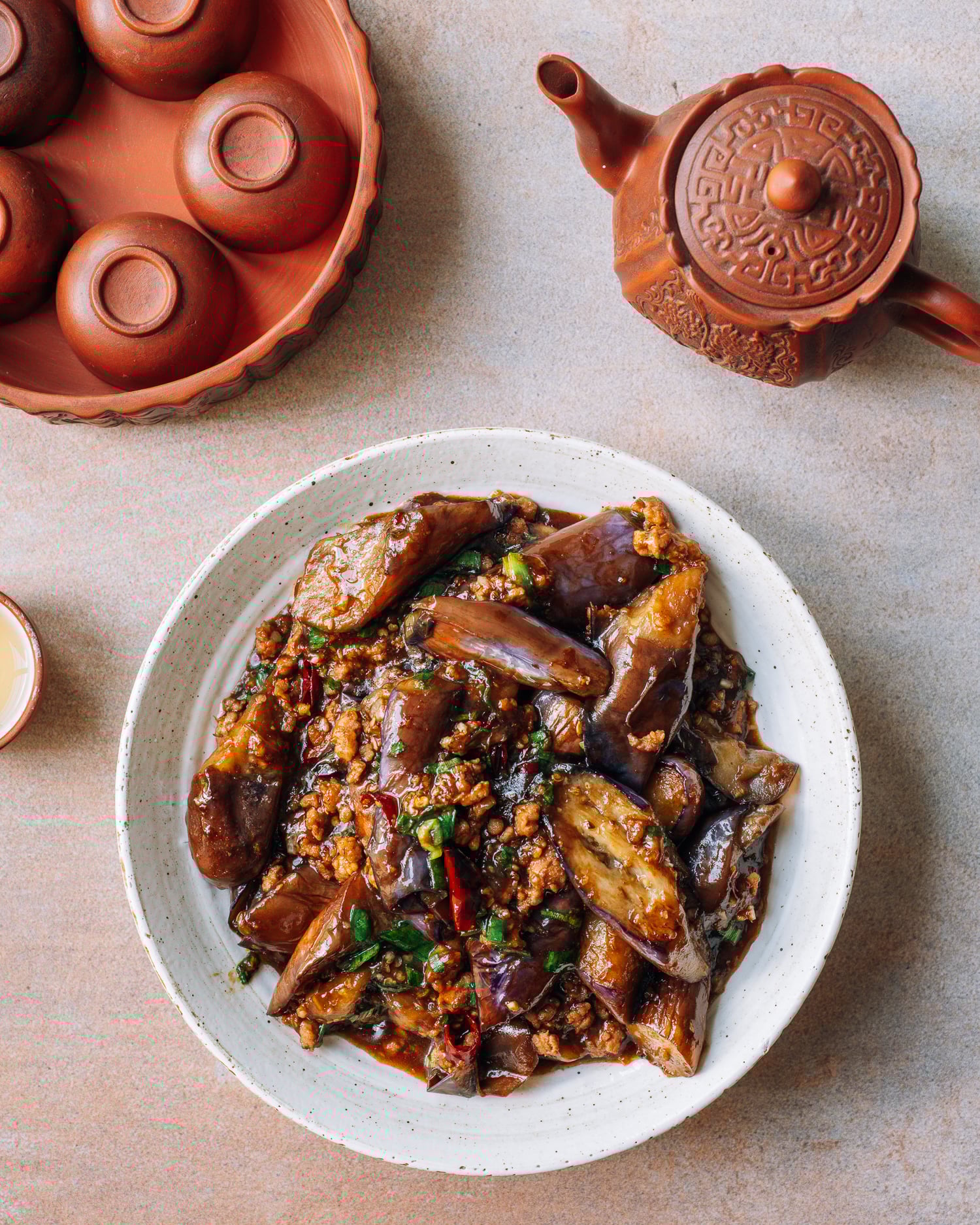 eggplant with garlic sauce