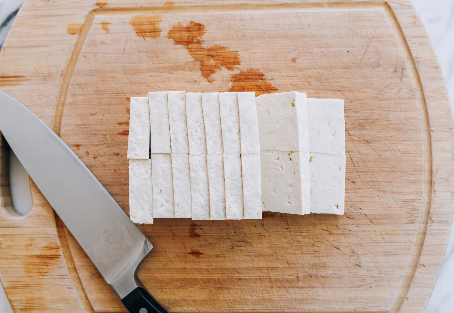 sliced firm tofu