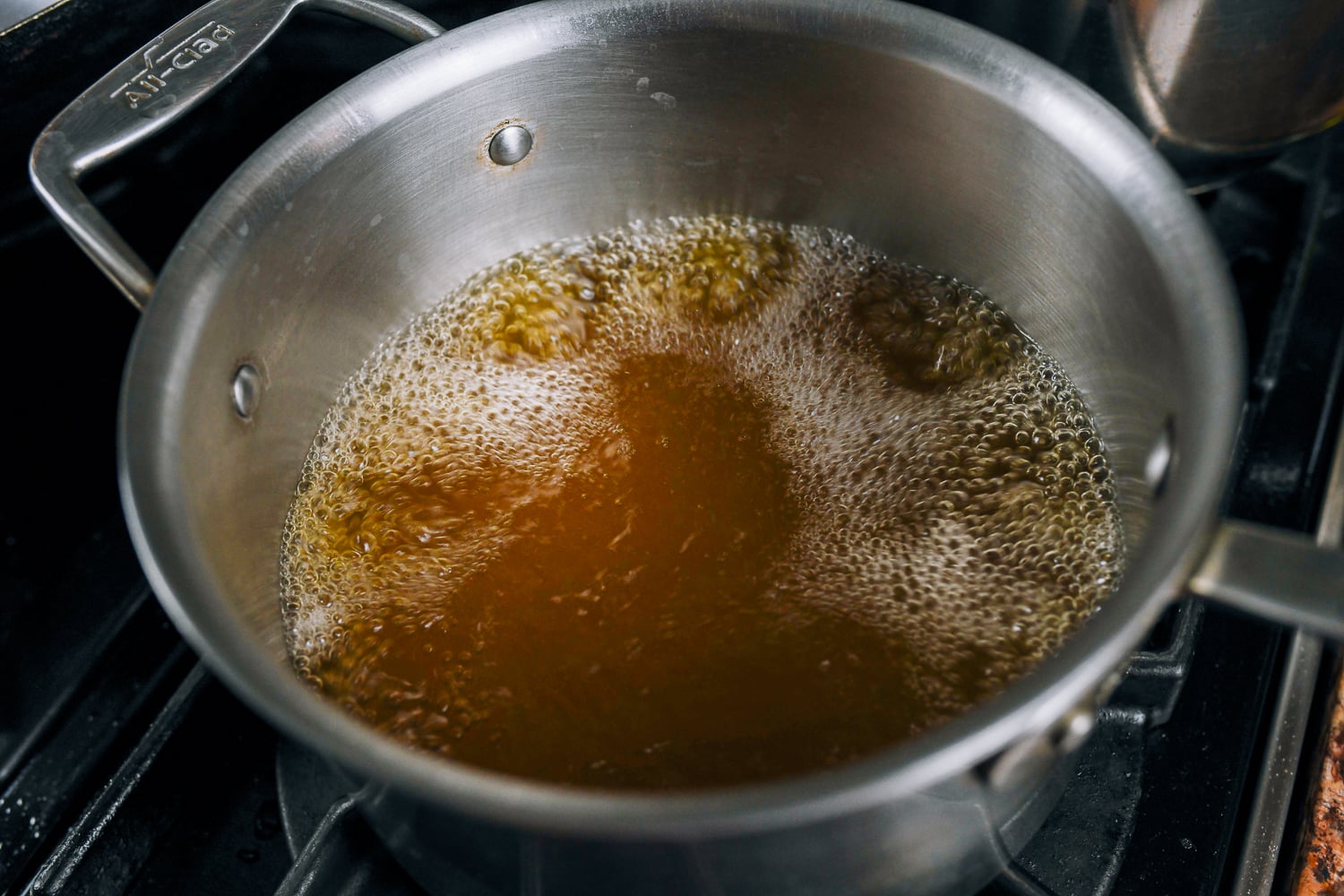stock and water simmering
