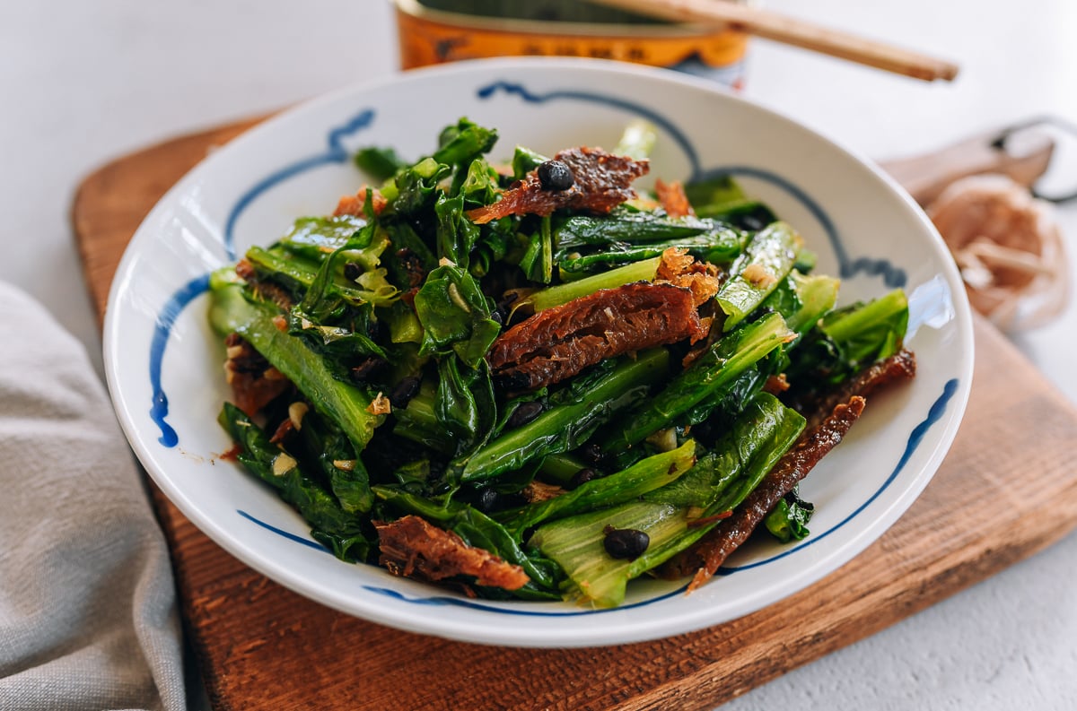 AA Choy with Fried Dace and salted black beans