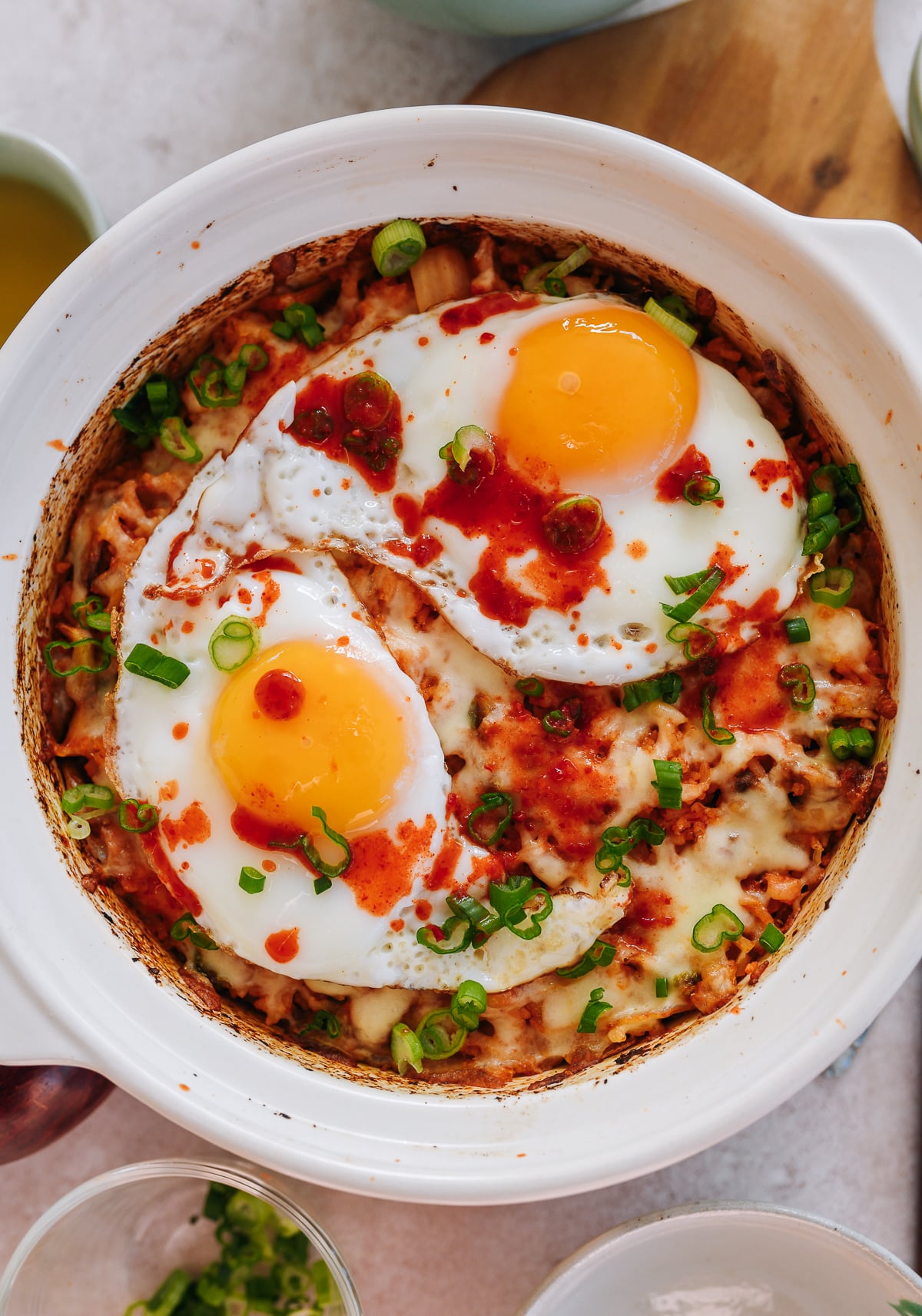 kimchi rice with cheese