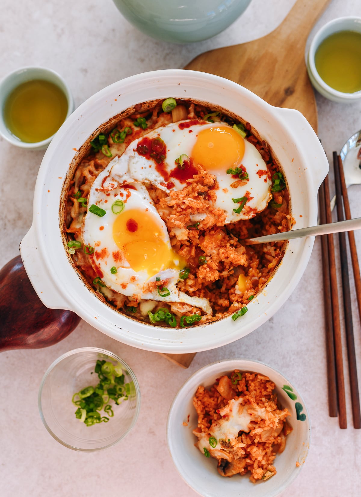 Baked Kimchi Rice with Cheese