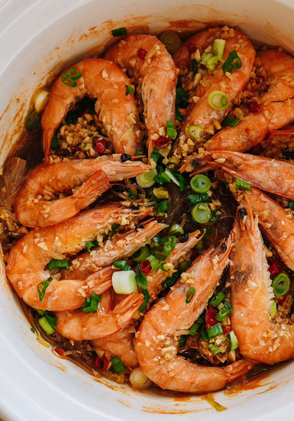 Chinese Shrimp Clay Pot Casserole with Glass Noodles
