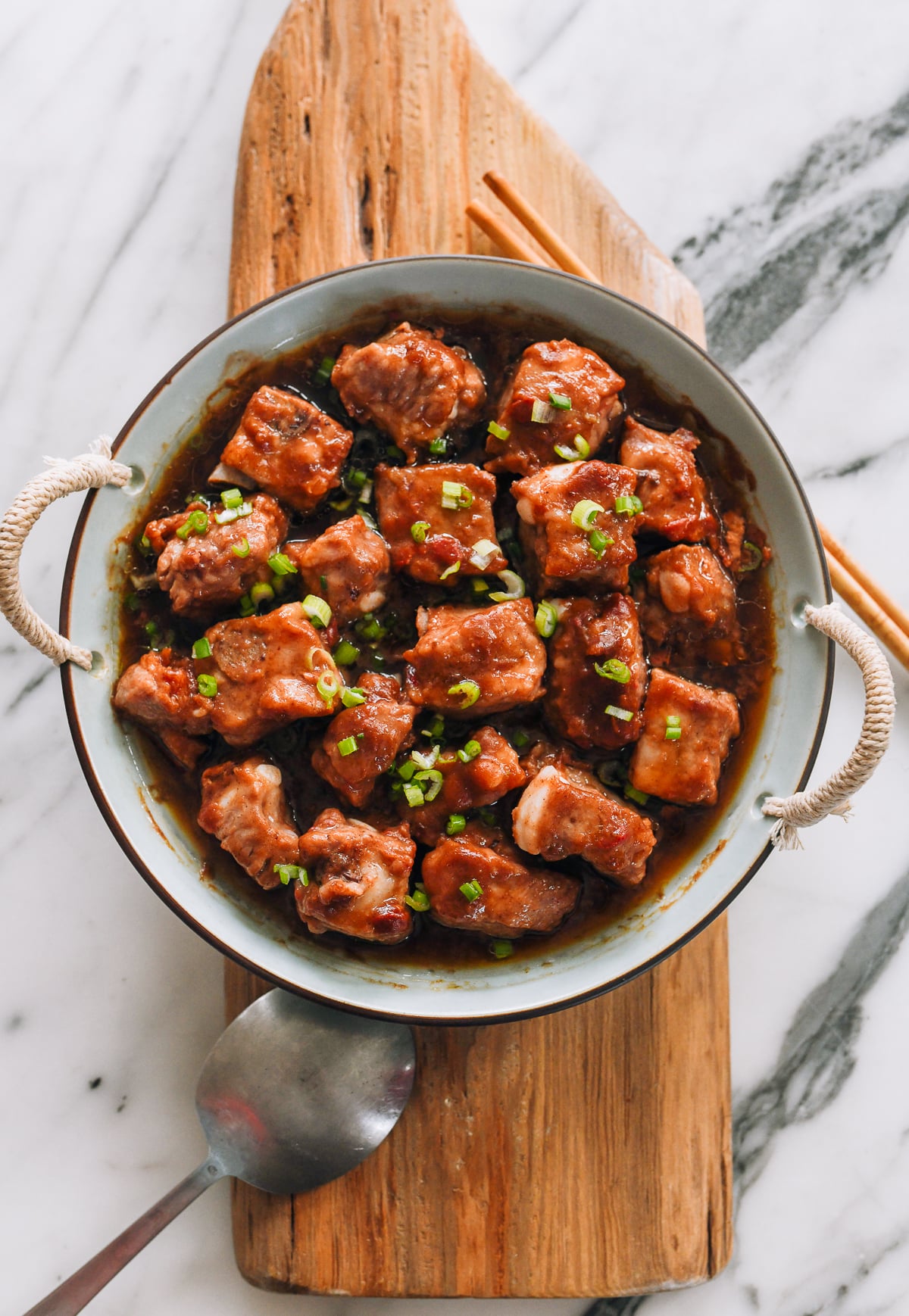 Chinese Steamed Pork Ribs with Red Fermented Bean Curd recipe