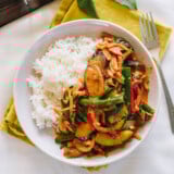 vegan and vegeterian Thai red curry vegetables
