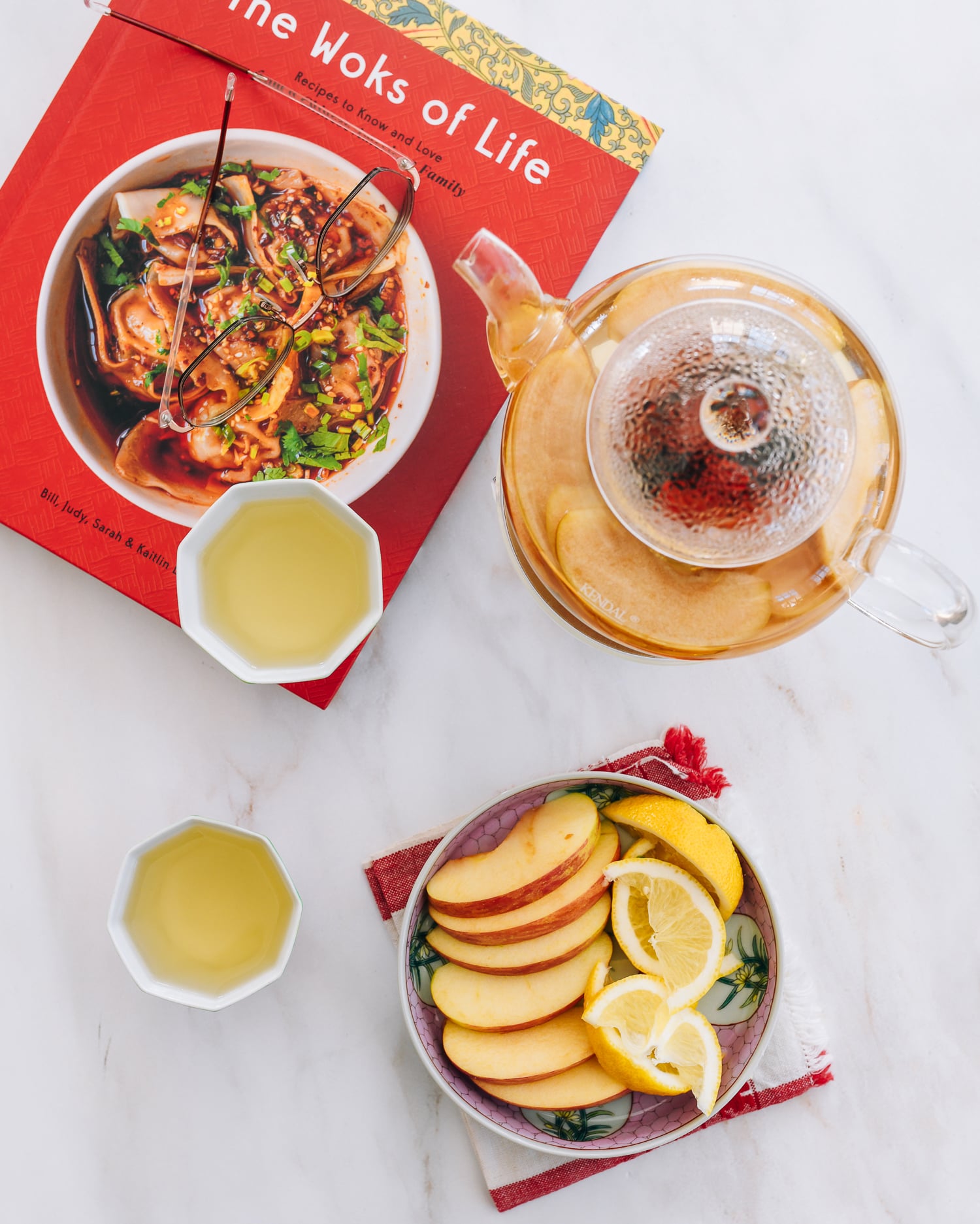 homemade tea in teapot