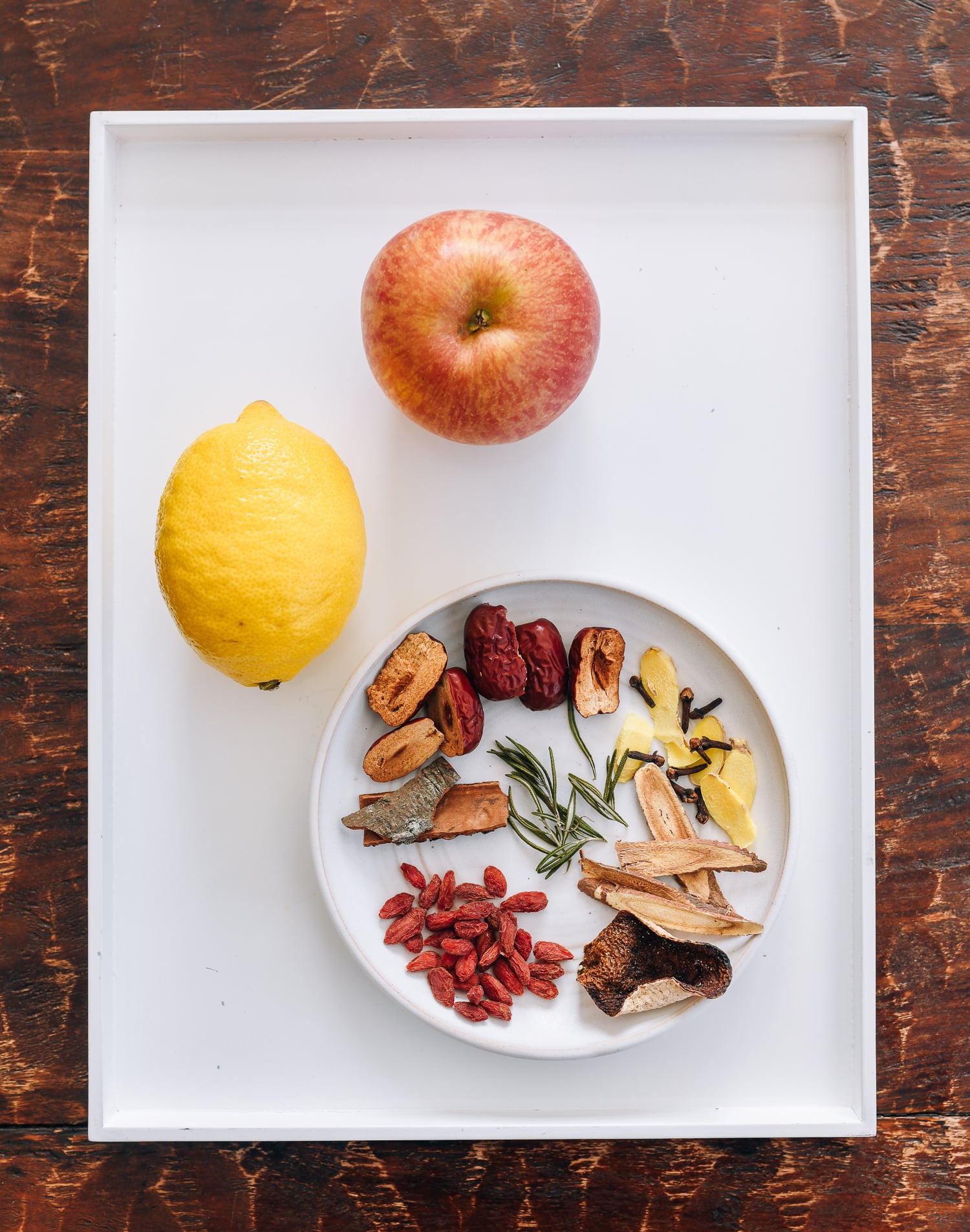 homemade caffeine free pantry tea ingredients