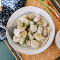 Taro Stir-fry with Scallion oil