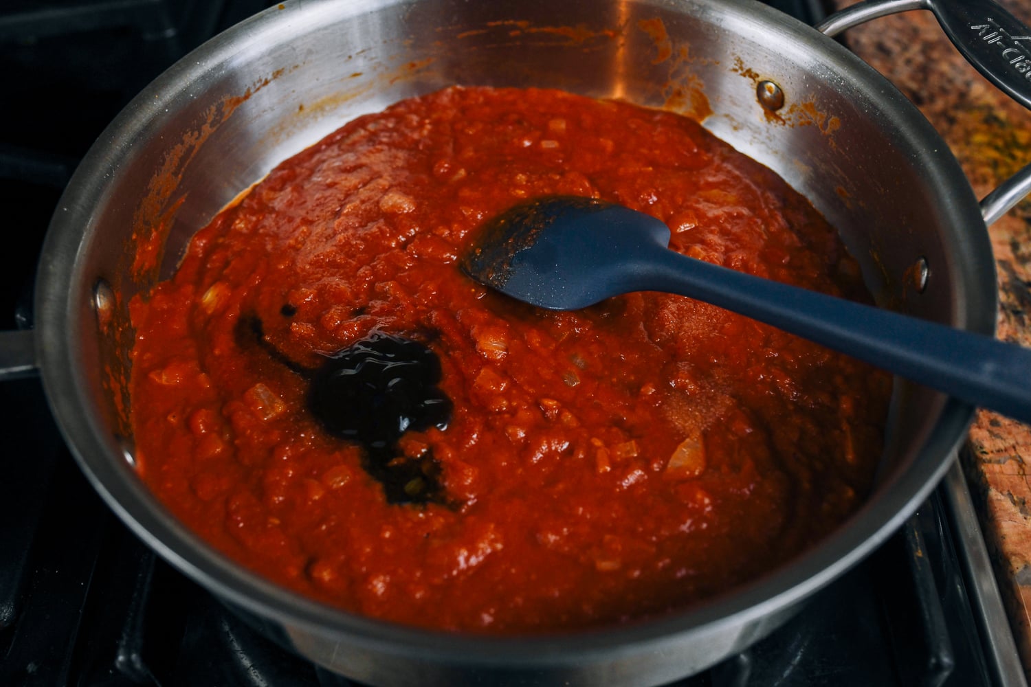 tomato sauce with oyster sauce added