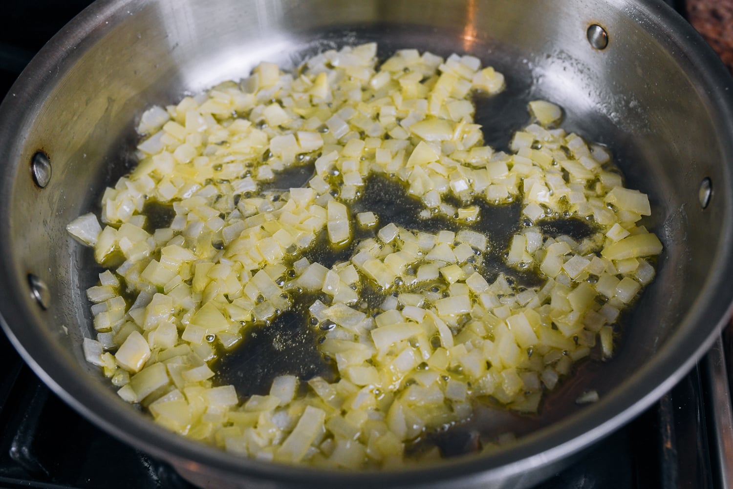 sweating onions in oil and butter