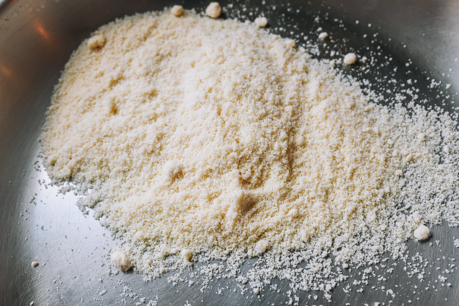 1/2 cup almond flour in pan