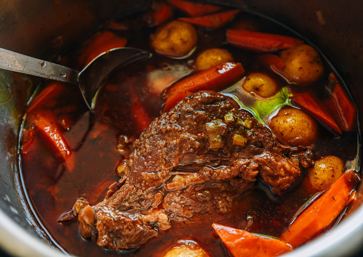 instant pot pot roast in 8-qt instant pot