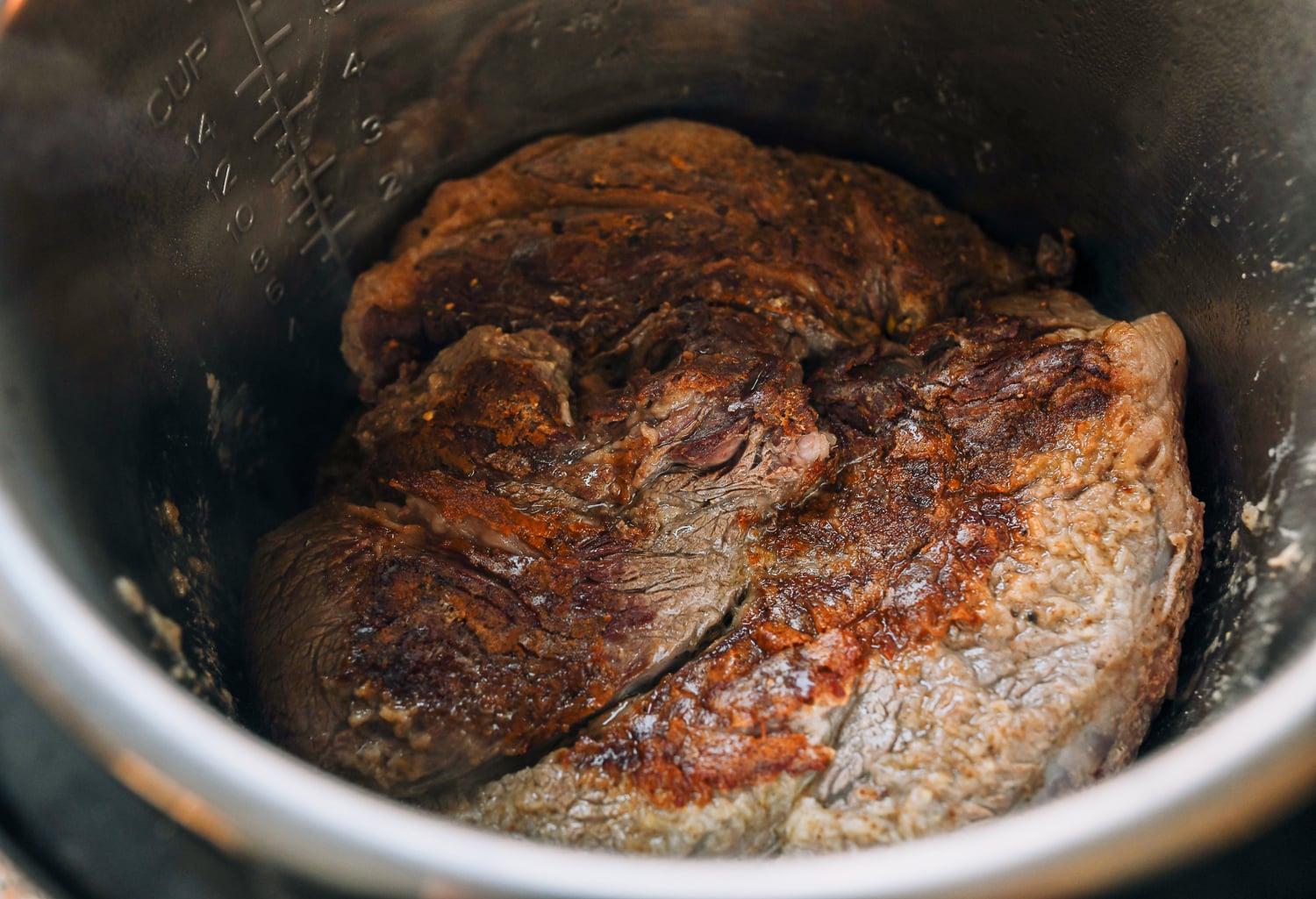 seared beef chuck roast in instant pot