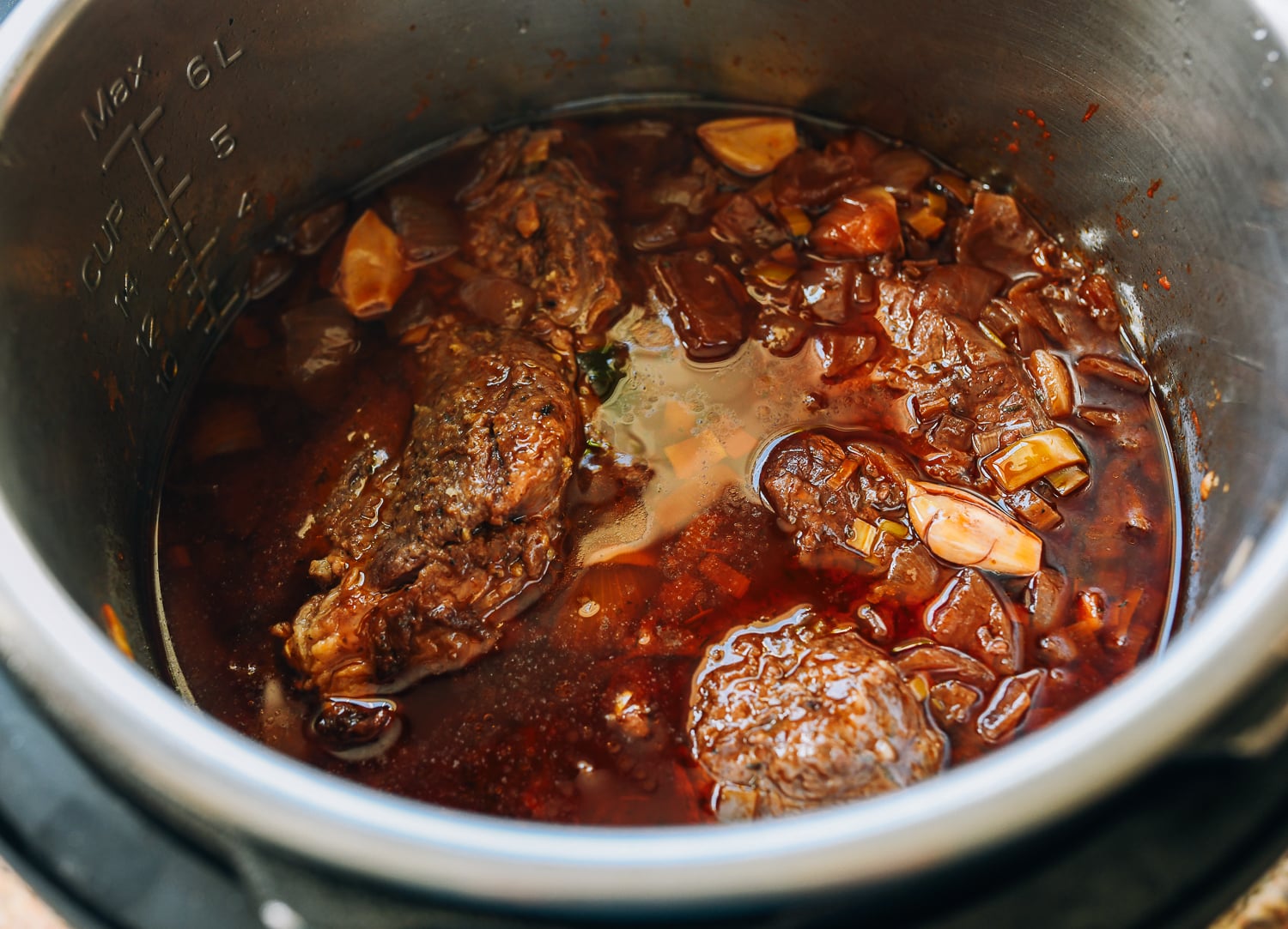 cooked beef chuck in instant pot