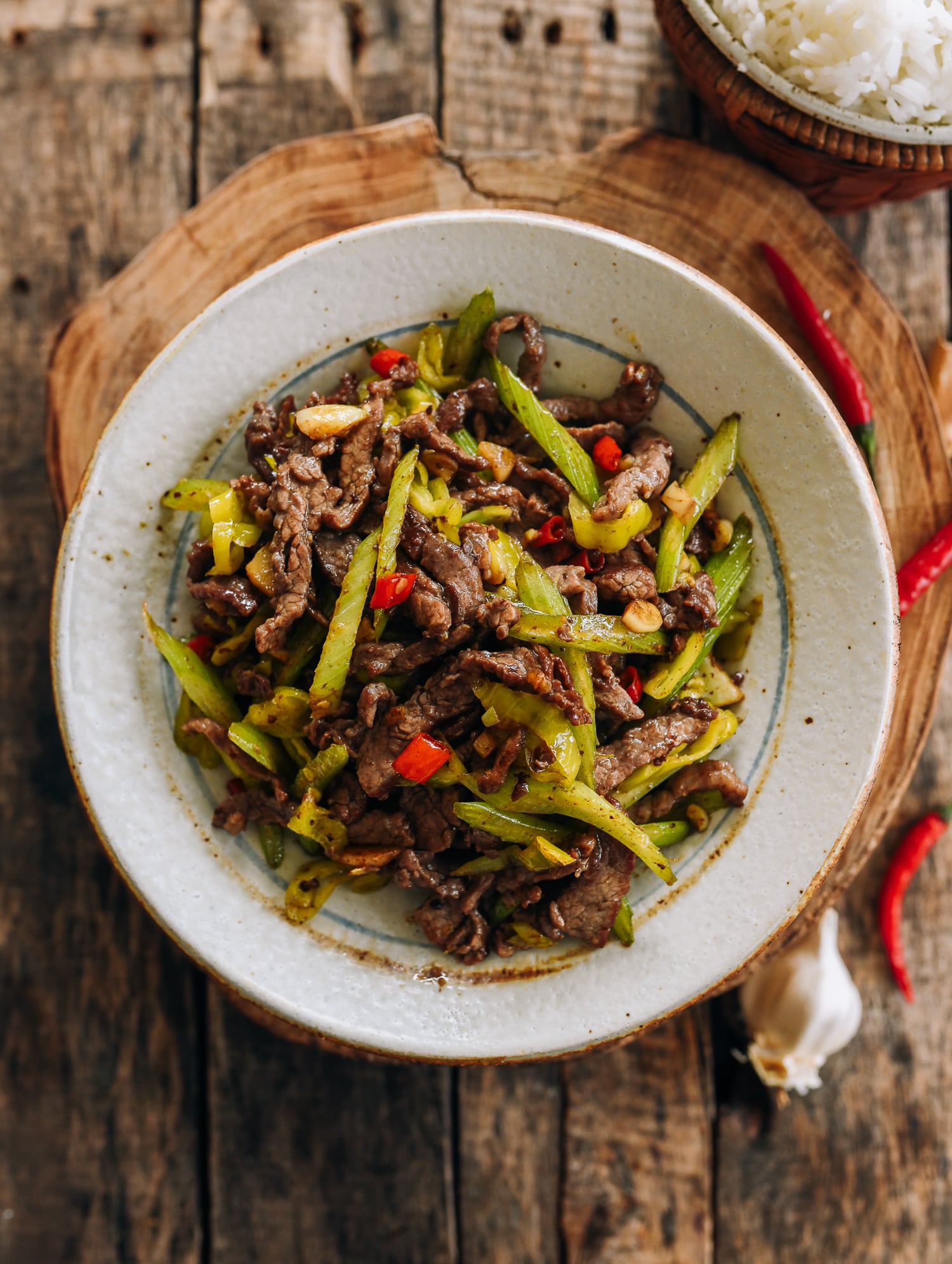 Pickled Pepper Beef Stir-fry