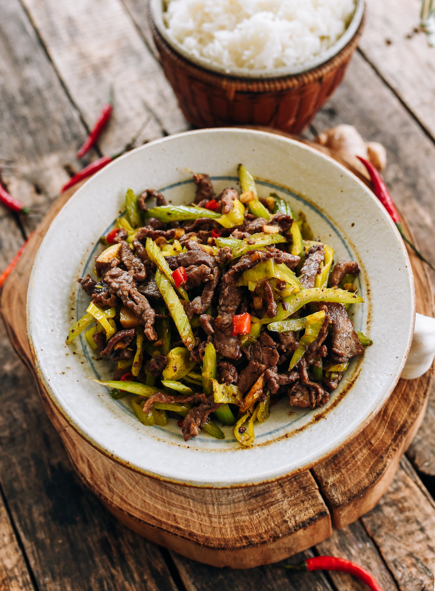 Beef with Pickled Peppers
