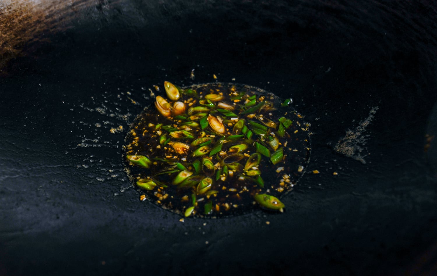 making sauce for trout