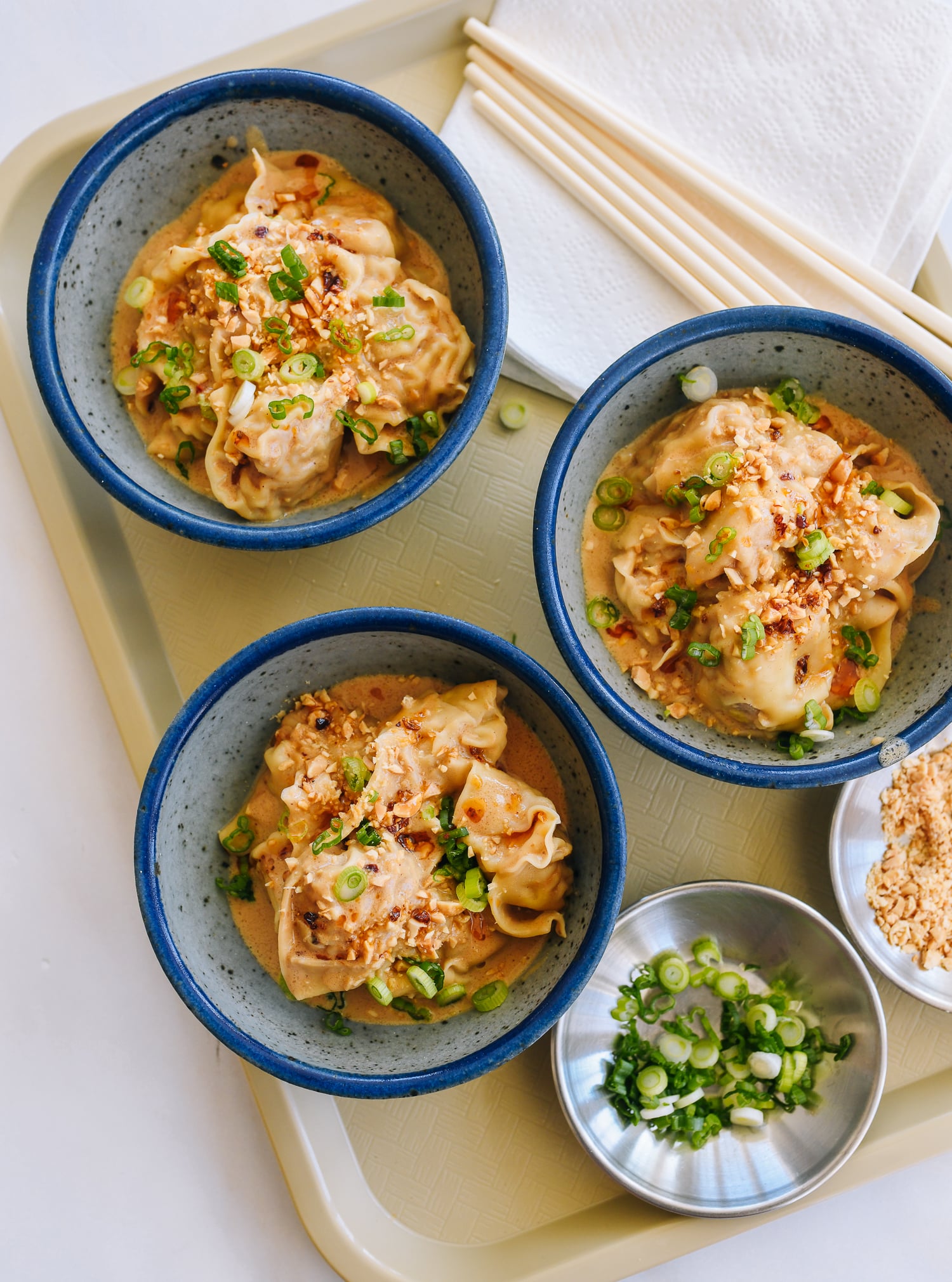wontons in peanut sauce recipe