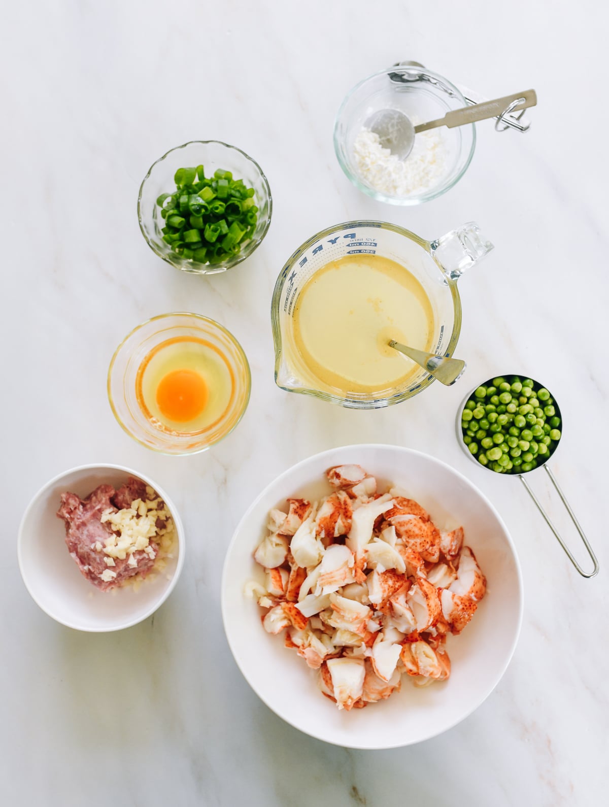 Lobster with Lobster Sauce ingredients