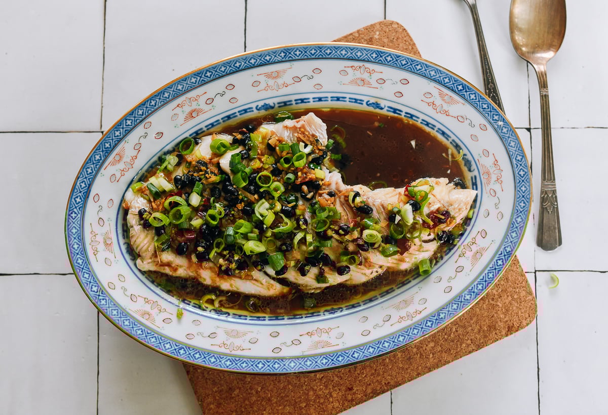 steamed fish fillet with black bean sauce