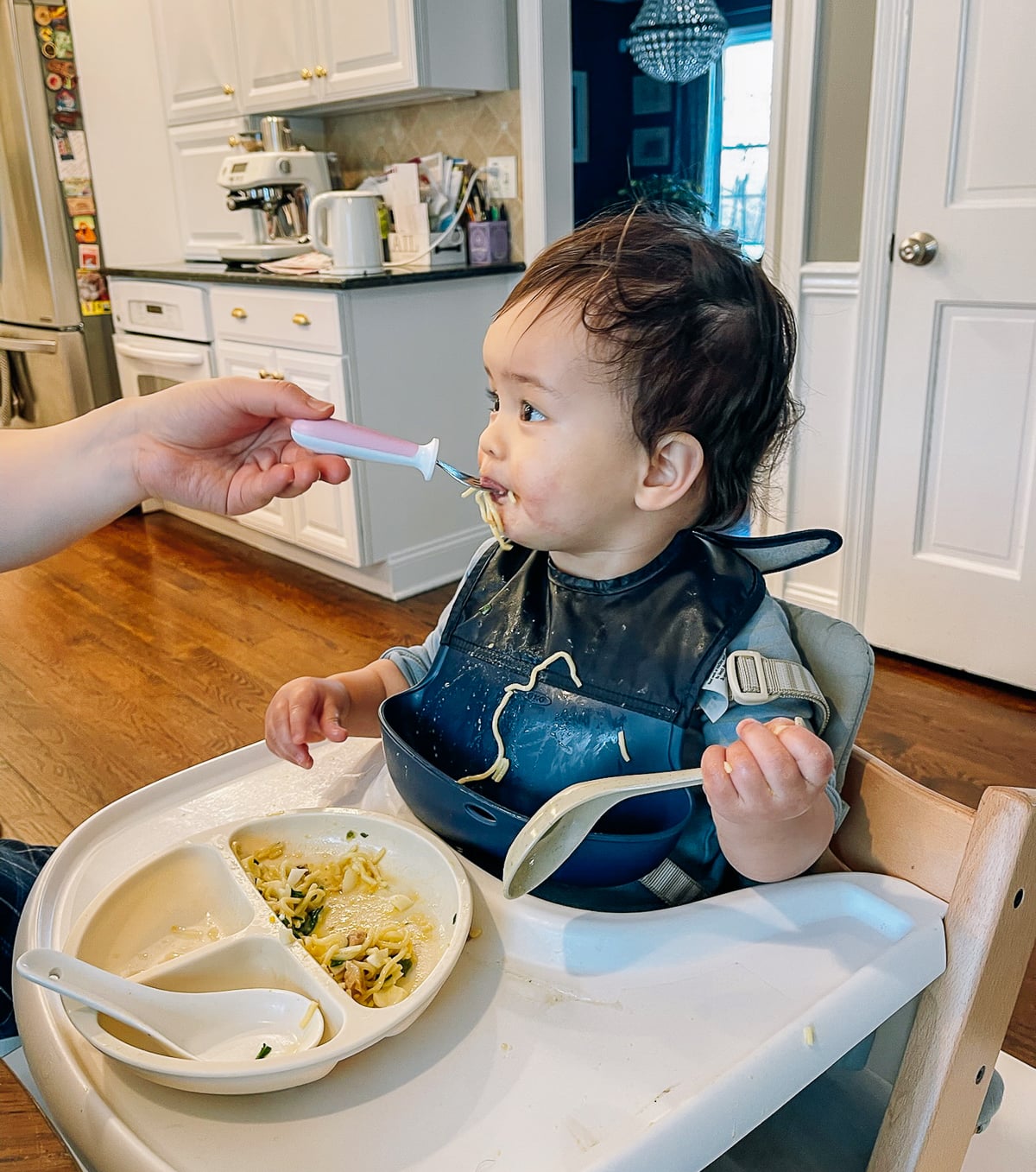 ethan eating noodles