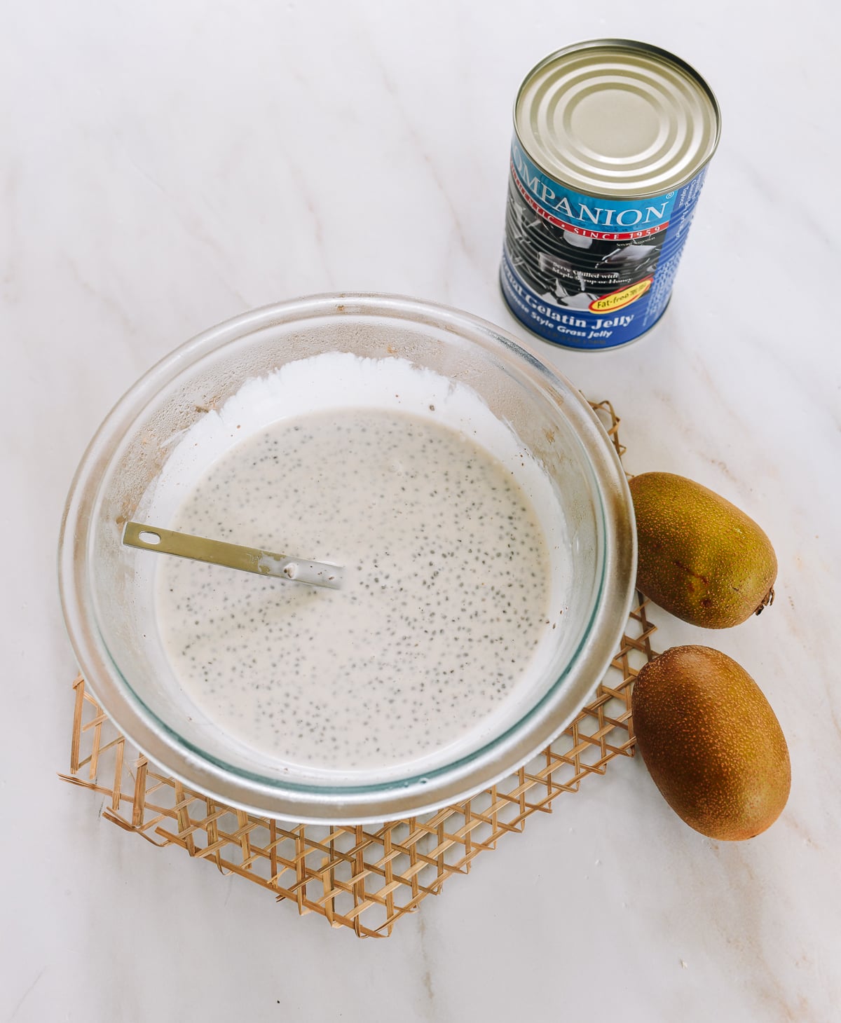 chia pudding in bowl