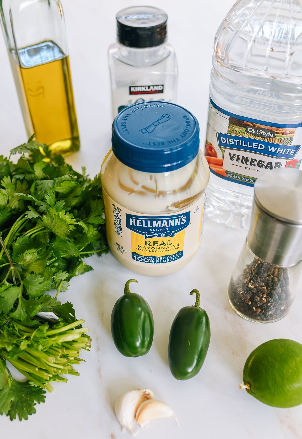 ingredients for green sauce