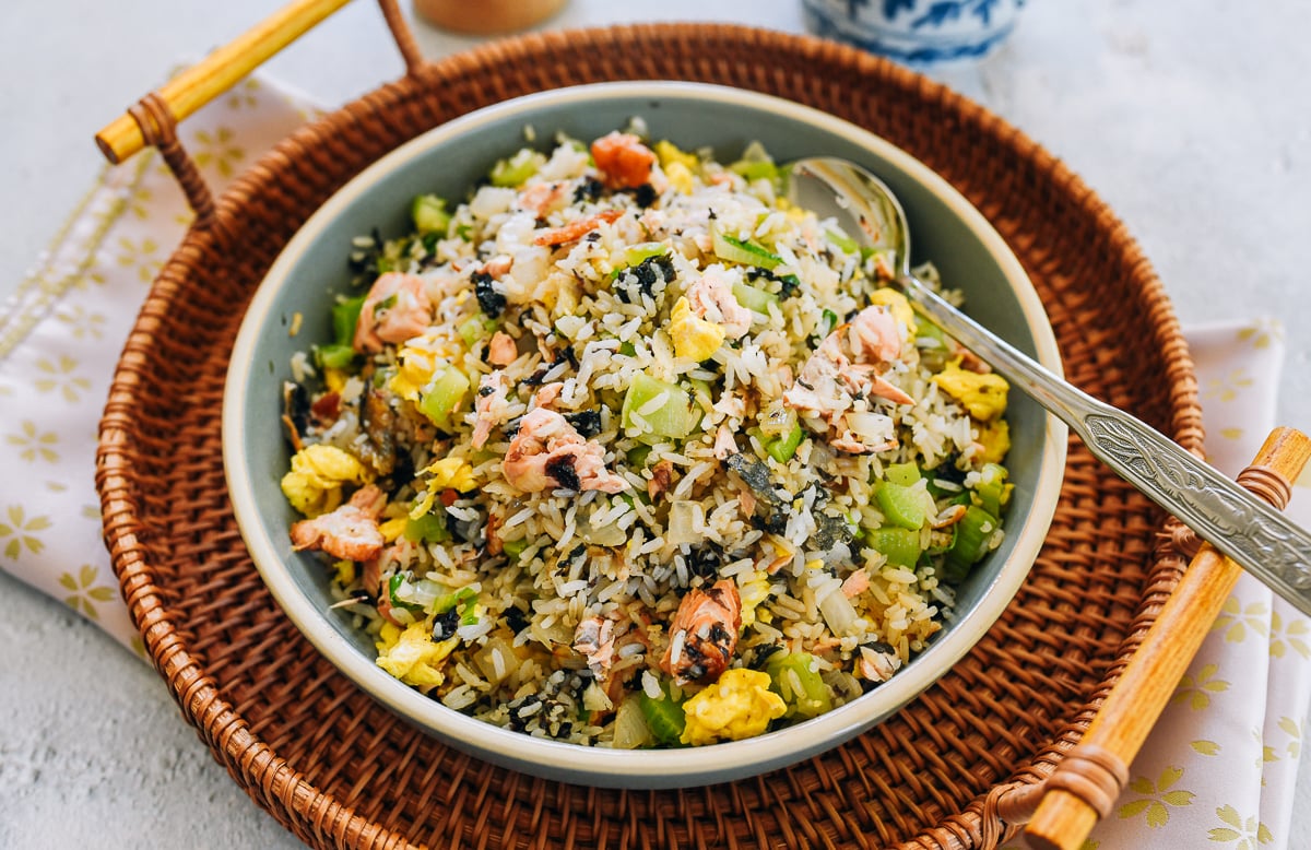 salmon fried rice
