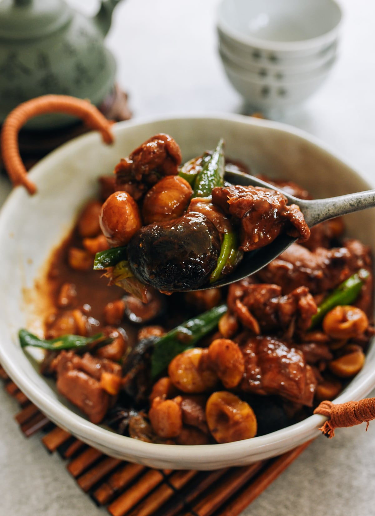 Chinese Braised Chicken and Chestnuts