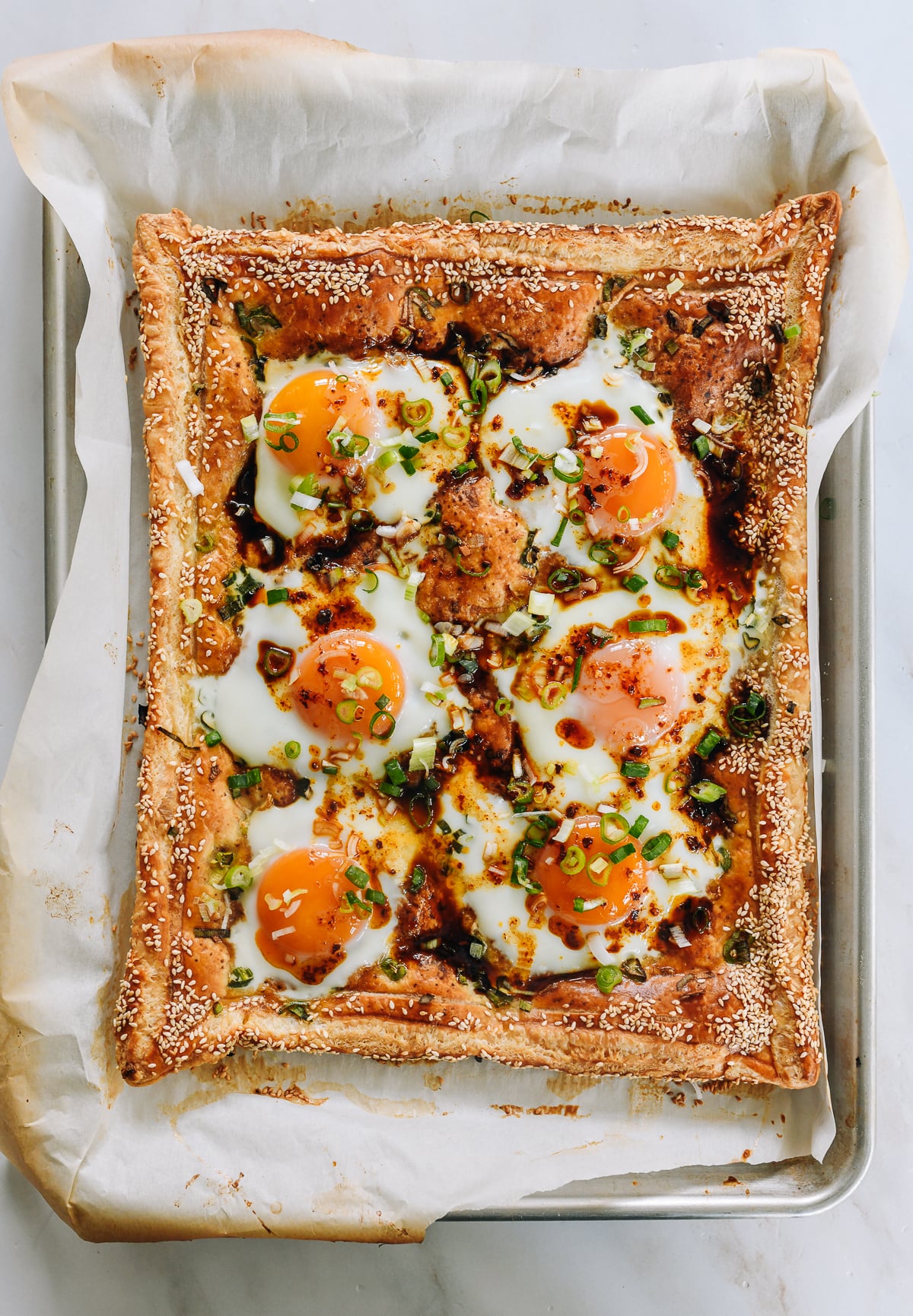Chinese eggs in puff pastry