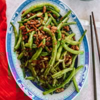 String Bean Stir-fry with Pork and Zha Cai