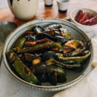century eggs with peppers - pidan pepper stir-fry