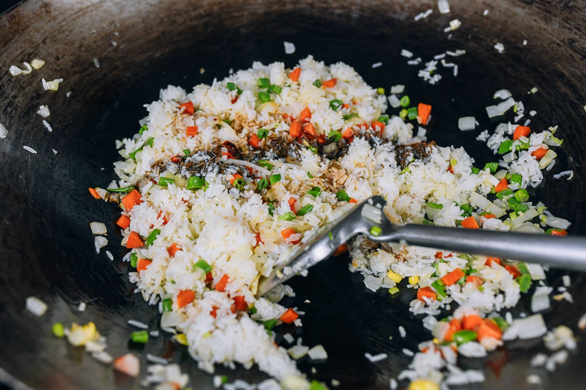 making fried rice