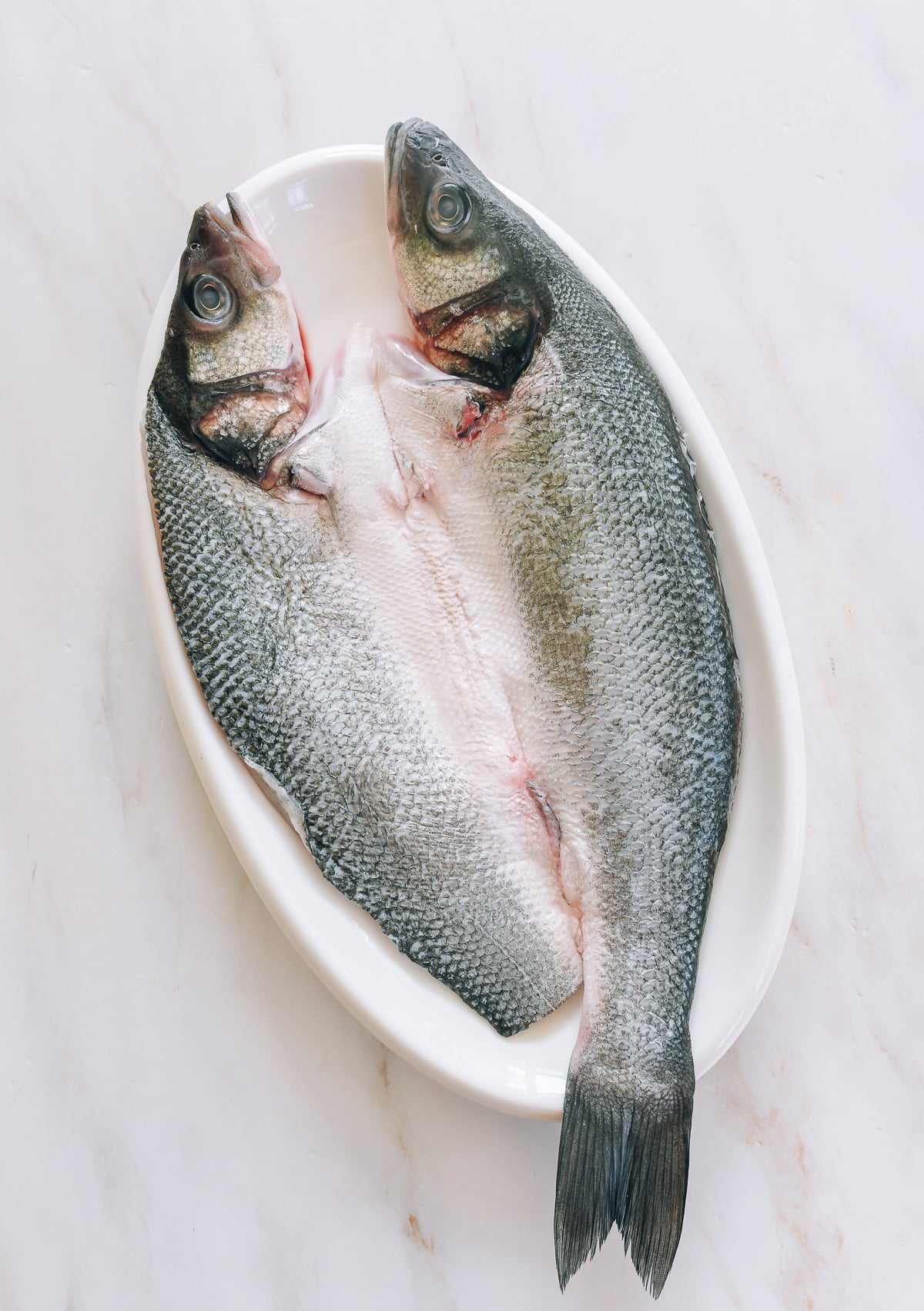 butterflied branzino