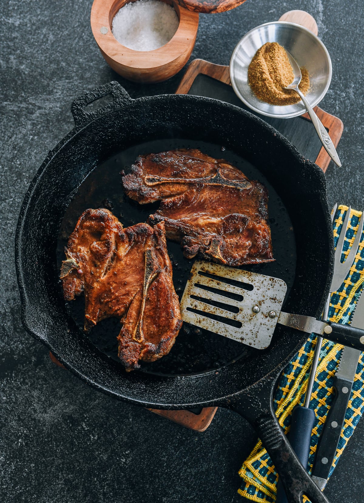 Pan-Fried Lamb Shoulder Chops 