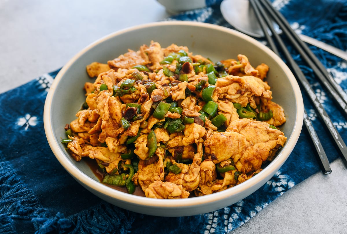 Chinese eggs with soy bean sauce